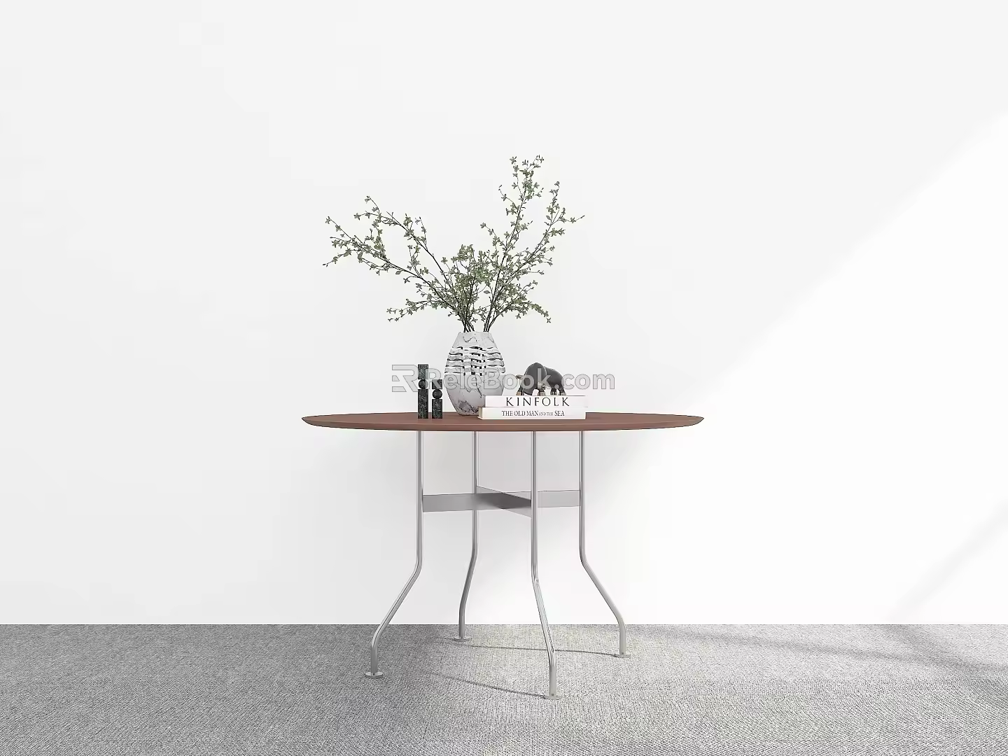 Dining Table Round Dining Table Ornaments Dining Table Round Table 3d model