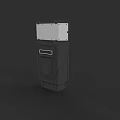 Weapon Equipment With Black Shell And White Panel 3D Model Design