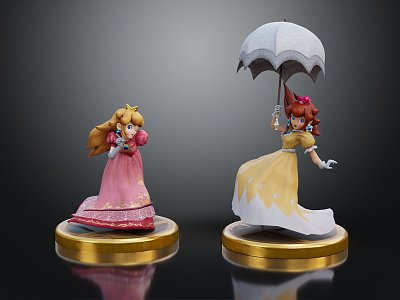 Modern Game Character Cartoon Princess 3d model