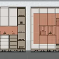 Modern Shoe Cabinet Simple 3d model