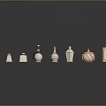 Woman Showcasing Red And Gold Perfume Bottles And Bags Against Black Background With Reflection