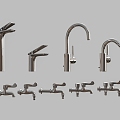 Faucet bathroom hardware 3d model