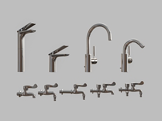 Faucet bathroom hardware 3d model