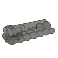 moroso double sofa leisure sofa lazy sofa 3d model