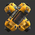 Two Yellow Portable Daily Life Essentials With Durable Design And Lightweight Feature