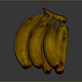 Fresh Ripe Yellow Bananas With Natural Brown Spots In A Bunch