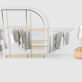 Modern Hanger Clothing Display Rack Clothes 3d model