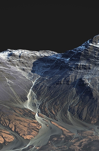 Volcano Iceland Montenegro extinct volcano glacial karst landform mountain canyon plateau canyon 3d model