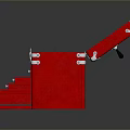 Tool Box Iron Box Multi-layer Tool Box Iron Box Iron Trunk Box Luggage Leather Box 3d model