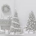 Christmas Decorative Living Supplies Including Trees Wreath Gifts Candles And Lanterns