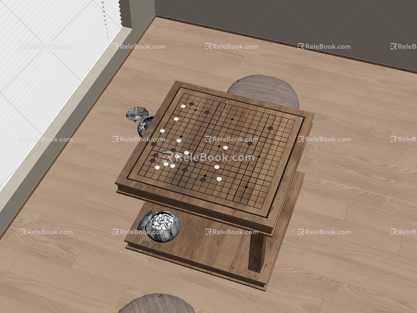 Modern Go Go Board 3d model