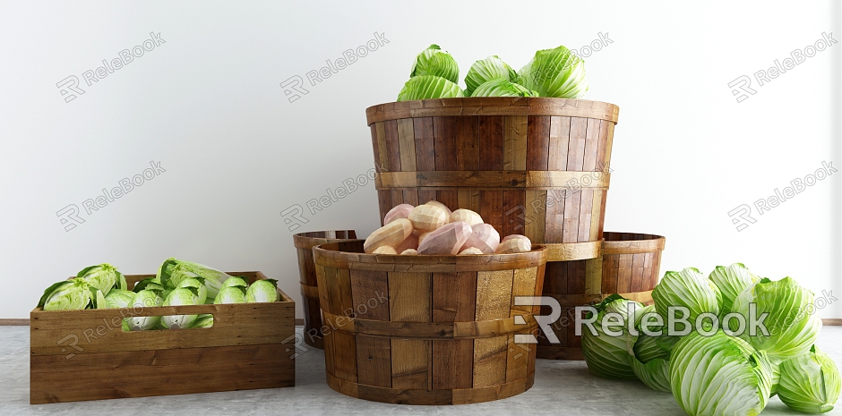 Modern Vegetables Fresh Vegetables model