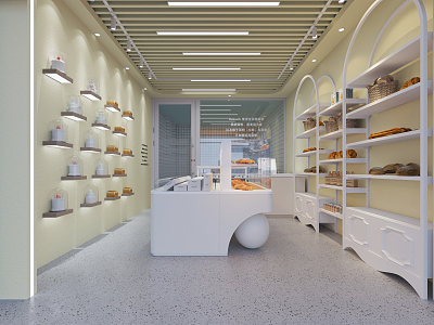 Modern Baking Shop 3d model