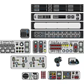 Modern Switch Control Panel Equipment 3d model