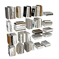Various Stacked Books And Magazines With Diverse Covers In Reading Collection
