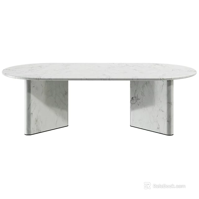 Modern Tea Table and Chairs with Round Marble Top for Elegant Home Living Room 3d model 
