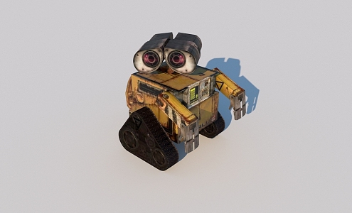 Sci-fi movie little robot 3d model