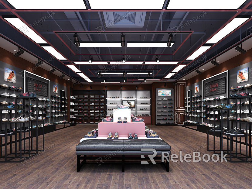 Industrial LOFT Shoes Store Adidas Shoes Store model