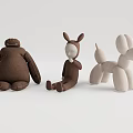 Cute Animal Shaped Ottoman Sofa Stools in Blue Brown Gray White for Living Room Decor