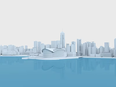 modern city characteristic city 3d model