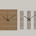 modern wall clock combination clock wall clock 3d model