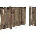 Rustic Wooden Fence Design With Natural Wood Texture For Outdoor Garden