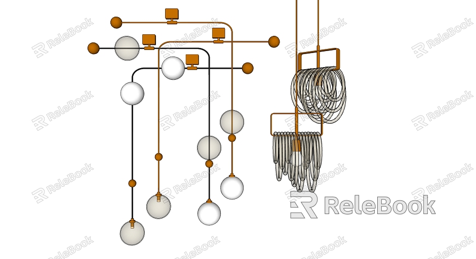 Light Luxury Chandelier Glass Chandelier model