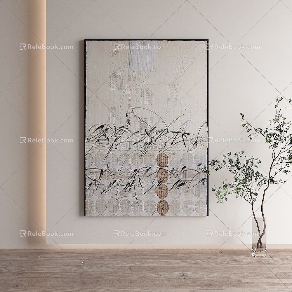 Quiet Wind Decorative Painting 3d model