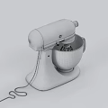 Modern Kitchen Stand Mixer In Golden Brown Design With Stainless Steel Bowl