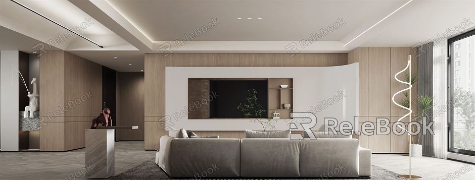 modern living room model