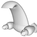 Modern Chrome Faucet with Curved Spout and Dual Handles Sleek Contemporary Home Design
