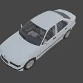Silver Four Door Sedan Car With Classic Design And Sleek Body Lines