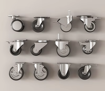 Other hardware pulley modern universal wheel 3d model