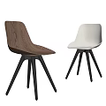 Modern Design Accent Chairs Featuring Wooden And White Frames With Black Legs