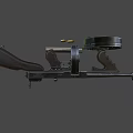 Classic Submachine Gun With Wooden Grip Drum Magazine And Extra Magazine Bullets