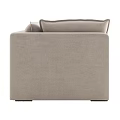 Modern Light Beige Two Seater Sofa With Comfortable Cushions And Clean Lines 3d model