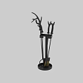 Classic Fireplace Tools Set With Iron Poker Tongs Shovel And Stand