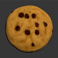 Golden Round Chocolate Chip Cookie With Soft Texture And Fresh Baked Appeal