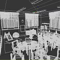 Colorful Kindergarten Classroom With Round Tables Chairs Slide Toy Shelves And Windows