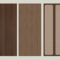 Wooden Panel Designs For Interior Decor Featuring Solid And Mesh Textures 3d model