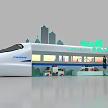 Guangzhou Shenzhen Hong Kong High Speed Train Station Platform With Modern Architecture And Urban Skyline