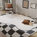 Modern Square Carpet 3d model