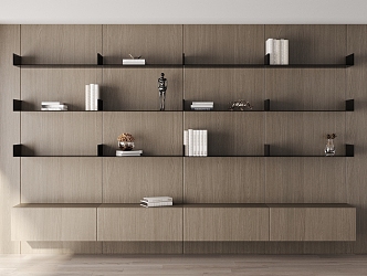 Modern Bookshelf 3d model