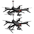 Two Multi Rotor Drones With Camera Mount For Aerial Photography Black Design