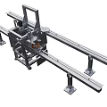 Industrial Equipment Automated Conveyor System With Metal Frame And Support Legs