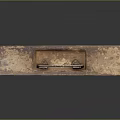 Antique Rusted Metal Toolbox With Vintage Handle And Distressed Surface Finish