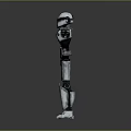 Robot Assistant Small Robot Butler Robot Butler Figure Game Figure 3d model