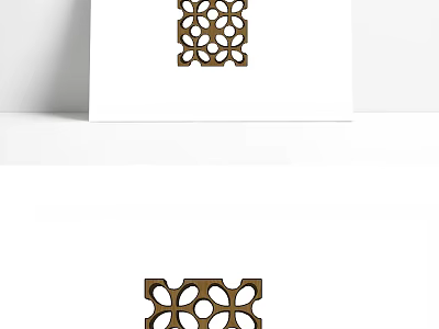 Modern Geometric Metal Wall Decor With Intricate Pattern For Home Interior 3d model