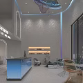 Elegant Modern Beauty Hair Salon With Cozy Waiting Area And Spacious Minimalist Interior Design