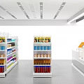Black Toob New Retail Dessert Shop with Shelves of Various Desserts Snacks and Beverages